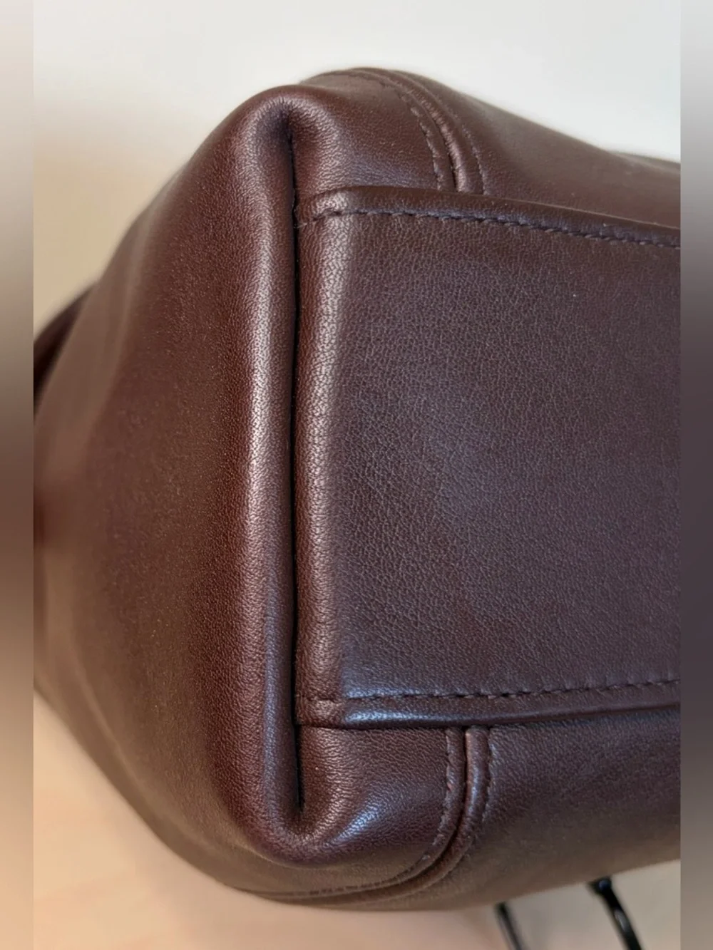 Vintage COACH SoHo Small Satchel Flap Mahogany Brown Leather Crossbody 4108 EUC - Picture 12 of 17